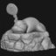 Slowpoke with question mark 3d printing model STL