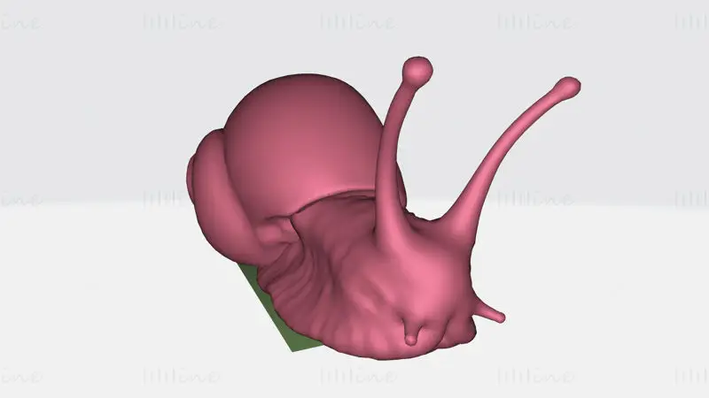 行动迟缓的蜗牛 3D 打印模型