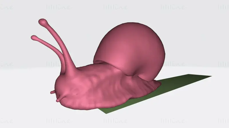 Sluggish Snail 3D Print Model