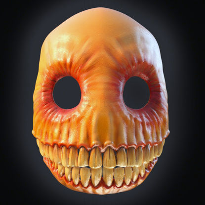 Usmívající se maska ​​halloween 3D tisk modelu STL
