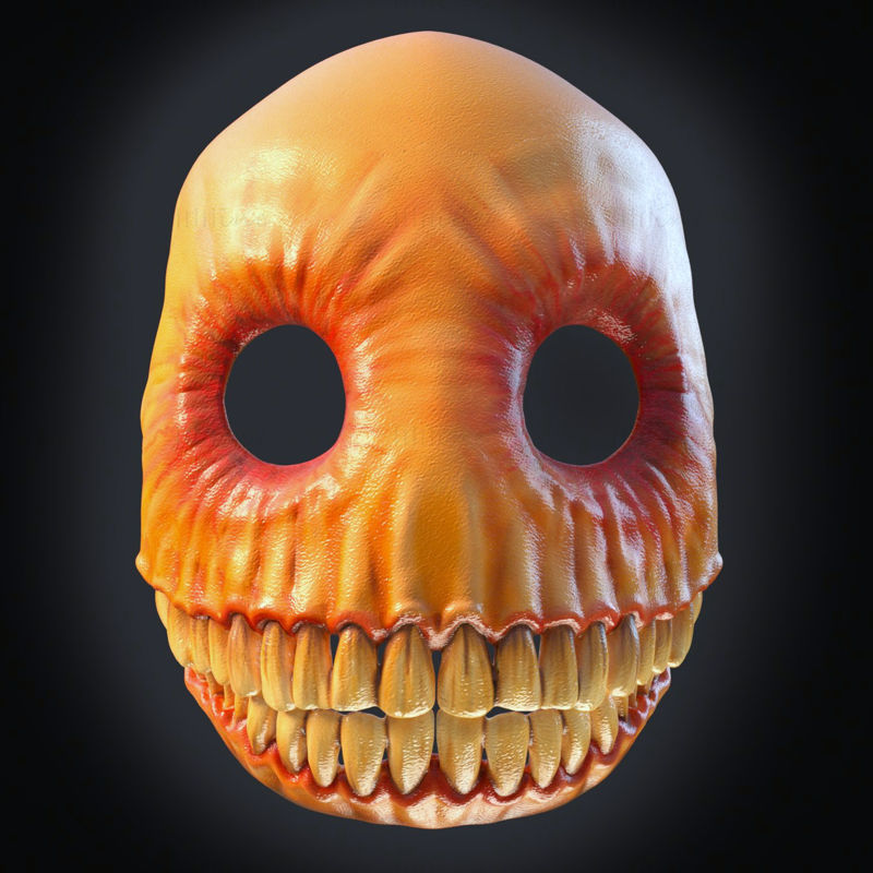 Máscara sorridente de Halloween modelo de impressão 3D STL