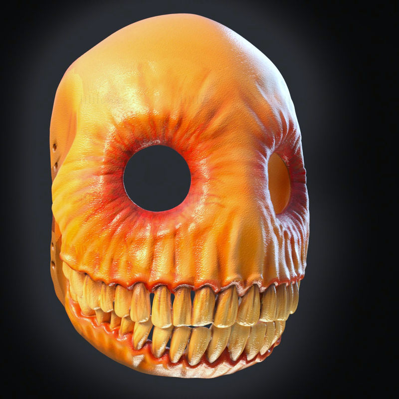 Masque souriant Halloween modèle d'impression 3D STL