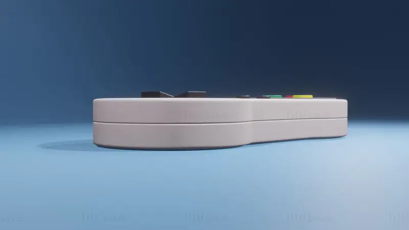 Controlador de juego SNES modelo 3d