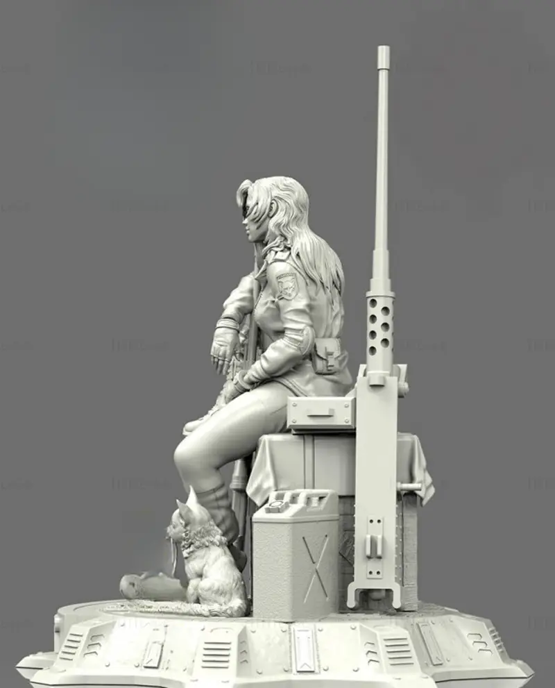 Sniperwolf Metal Gear 3D Print Model STL Files (250mm)