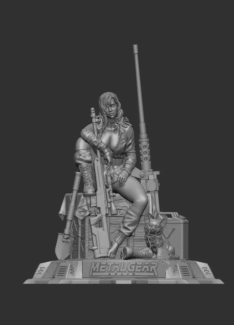 Sniperwolf Metal Gear 3D Print Model STL Files (250mm)