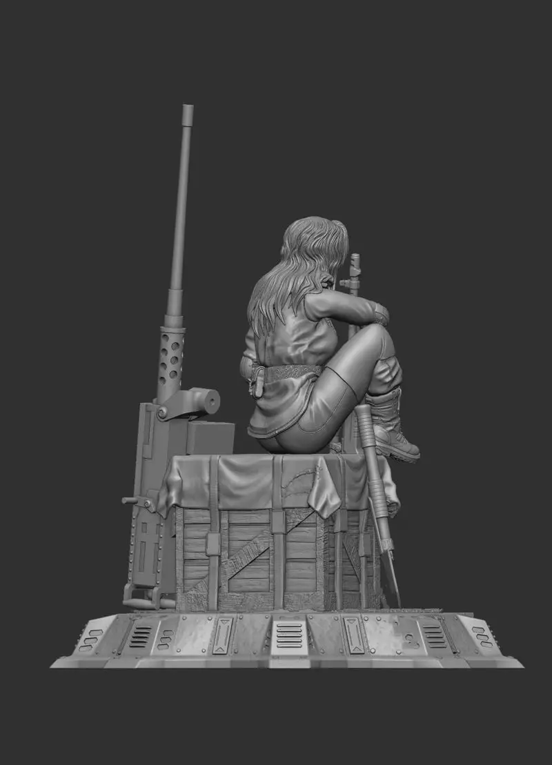 Sniperwolf Metal Gear 3D Print Model STL Files (250mm)