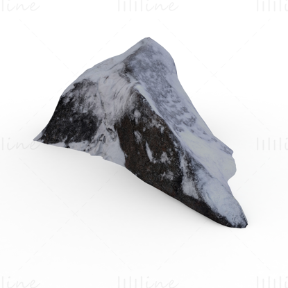 نموذج جبل الثلج 3D