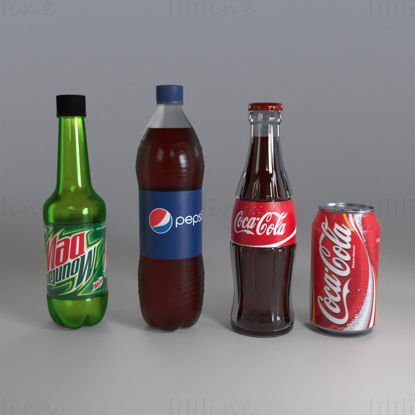 Soda drink blender 3d model