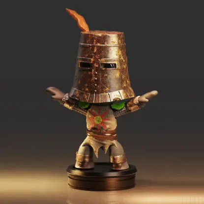 3D tisk modelu Solaire of Astora ze souborů STL - Dark Souls Herní dekorace