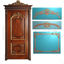Solid wooden door fine carving file jdp
