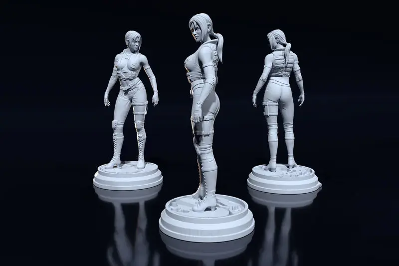 Sonya Blade (Mortal Kombat) 3D Print Model STL Files