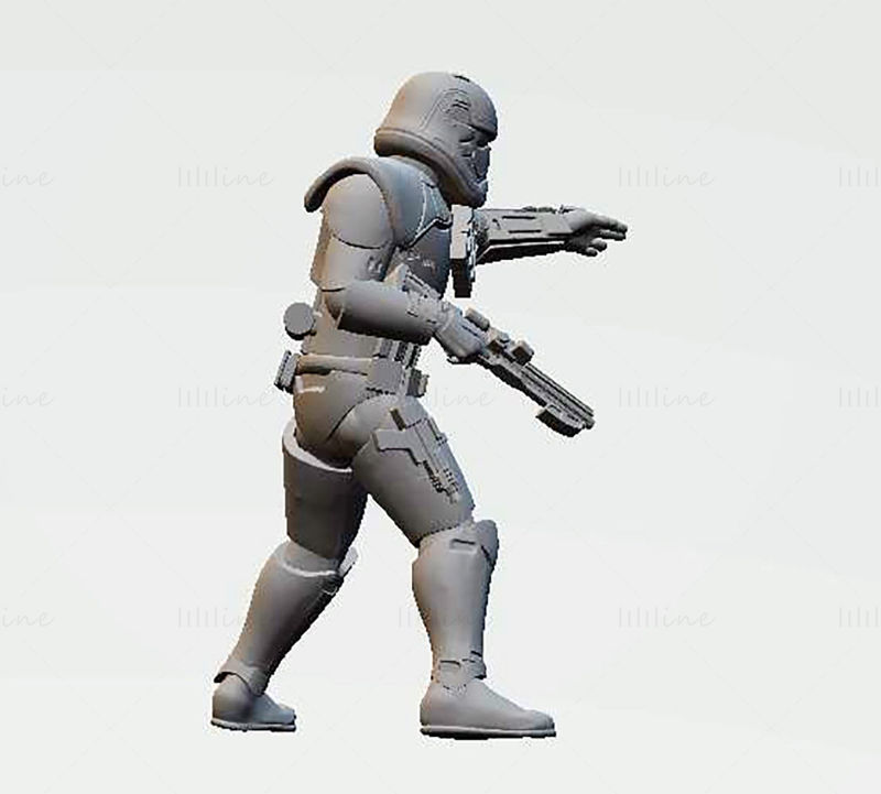 Soevereine Squad Commander 3D-printmodel STL