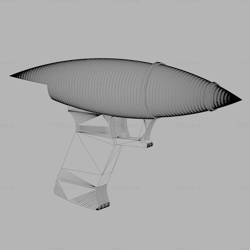 Космический Денди Ган 3d модель печати STL