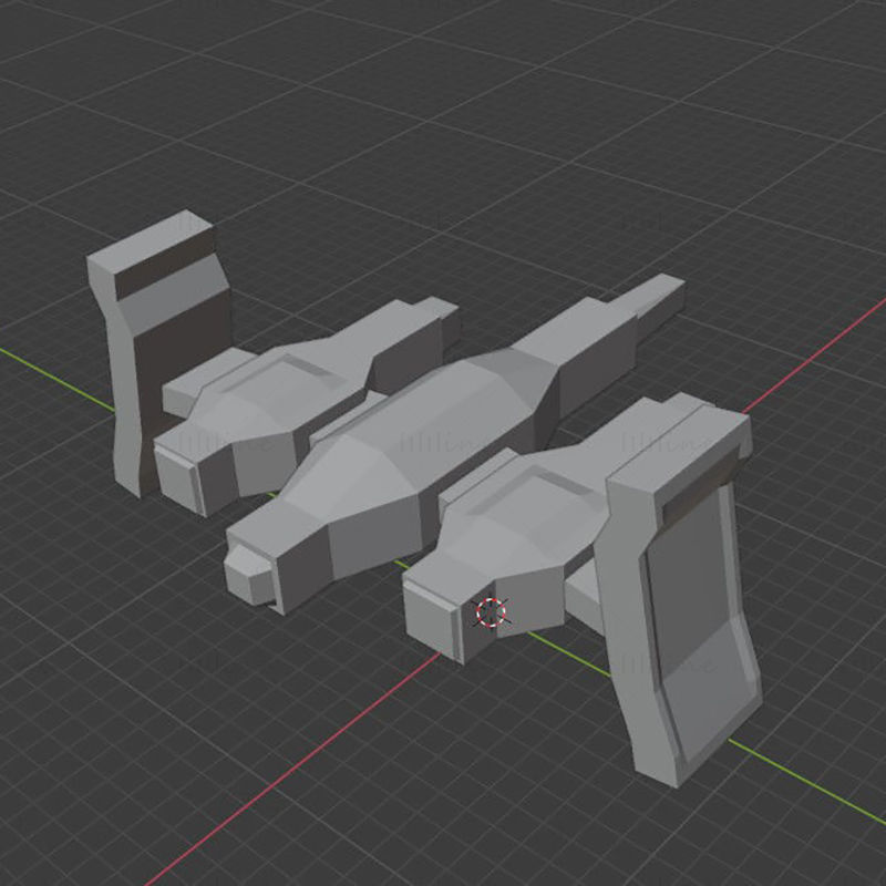 Raumschiff-Mixer 3D-Modell