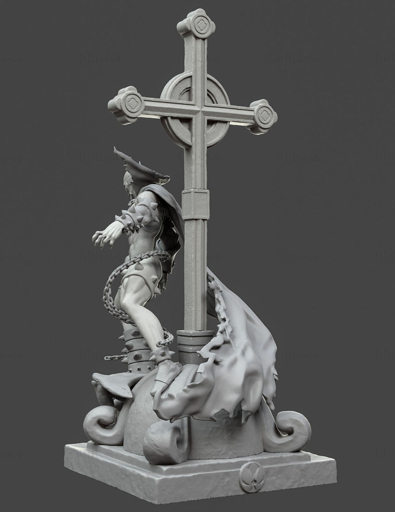 Spawn Figure 3D Print Model OBJ