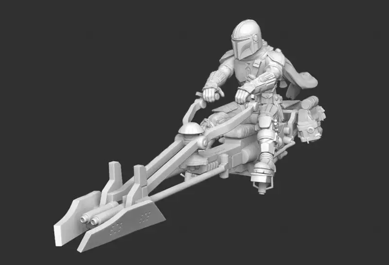 Speeder Mando 3D Print Model STL