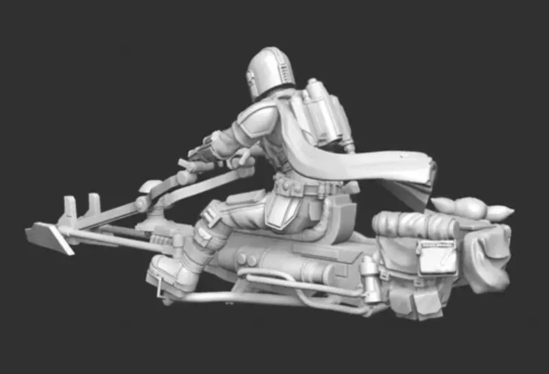 Speeder Mando 3D Print Model STL