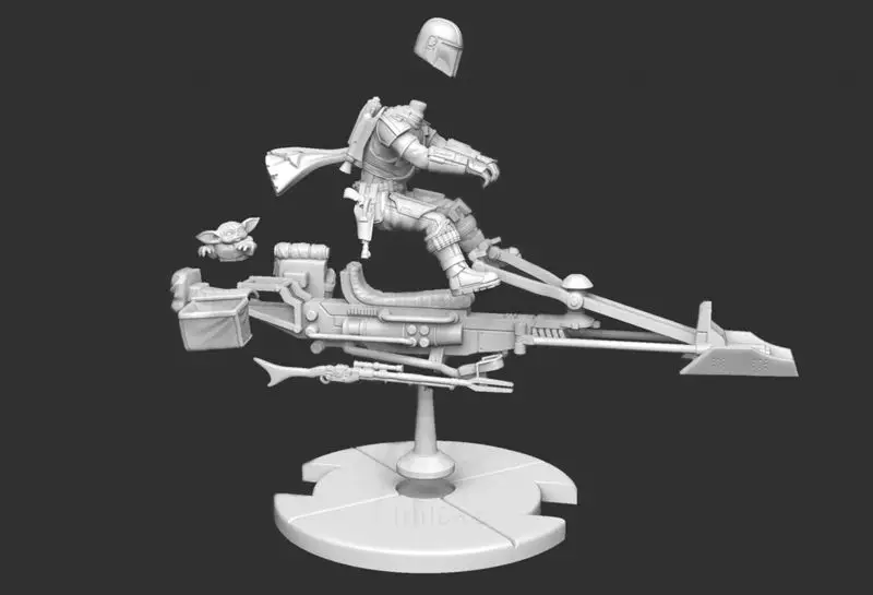 Speeder Mando 3D Print Model STL