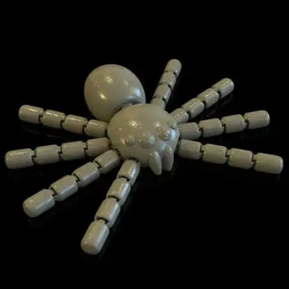 Spider Flexi articulated 3d printing model STL file