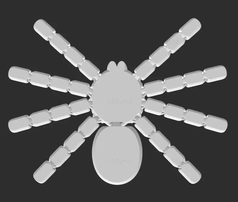 Spider Flexi articulated 3d printing model STL file