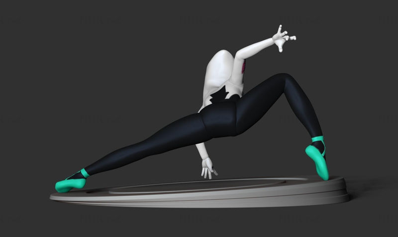 Spider Gwen Statues 3D-model klaar om af te drukken
