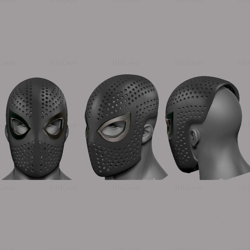Modèle d'impression 3D du masque Spider Man