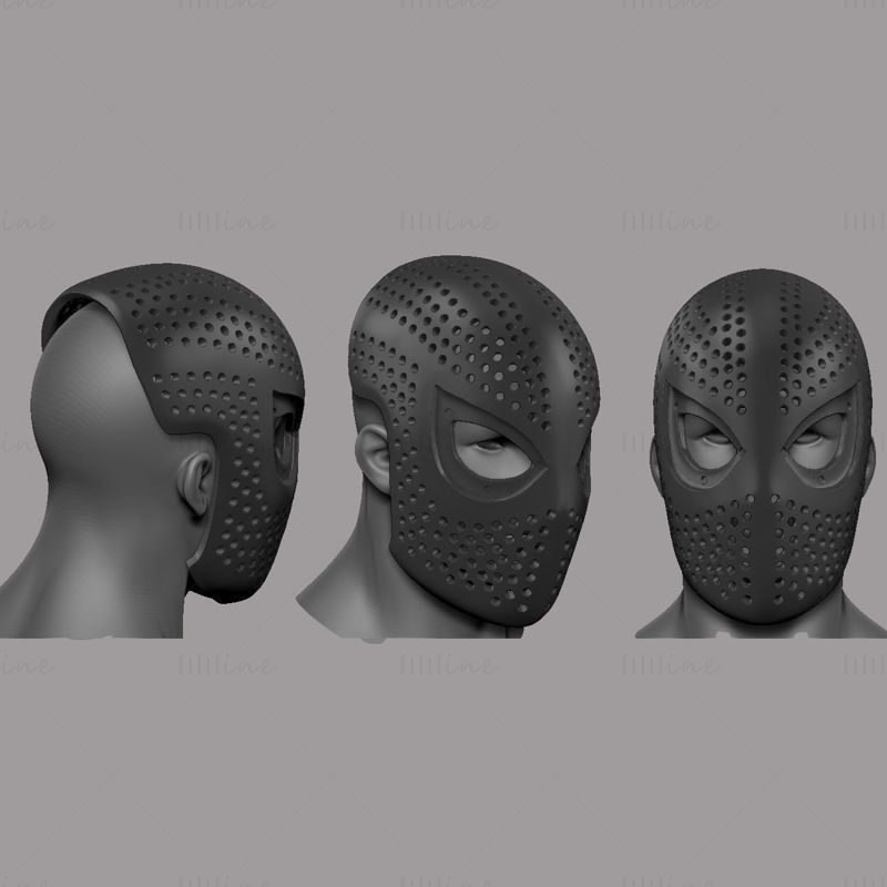 Modèle d'impression 3D du masque Spider Man
