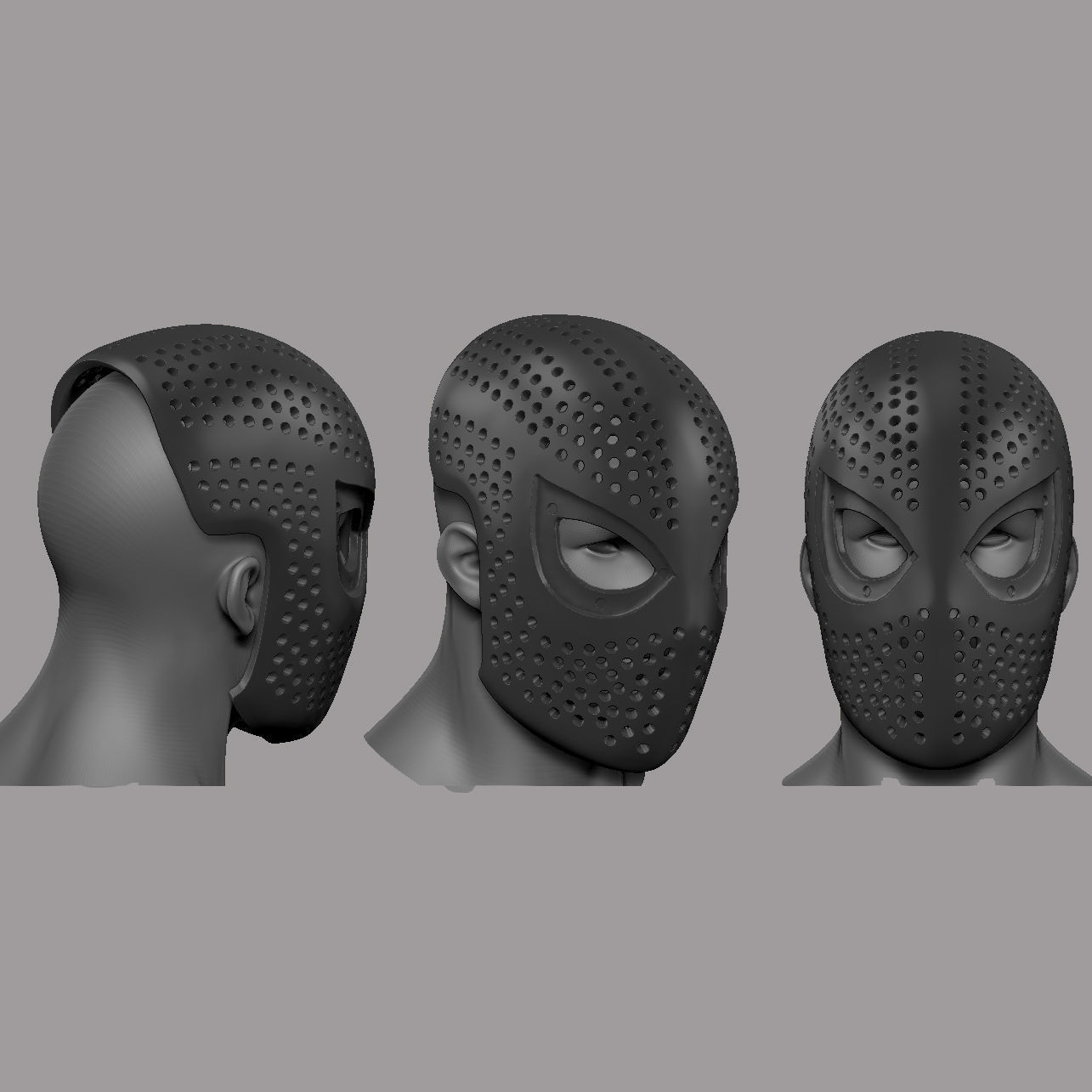 Spider Man Mask 3D Printing Model