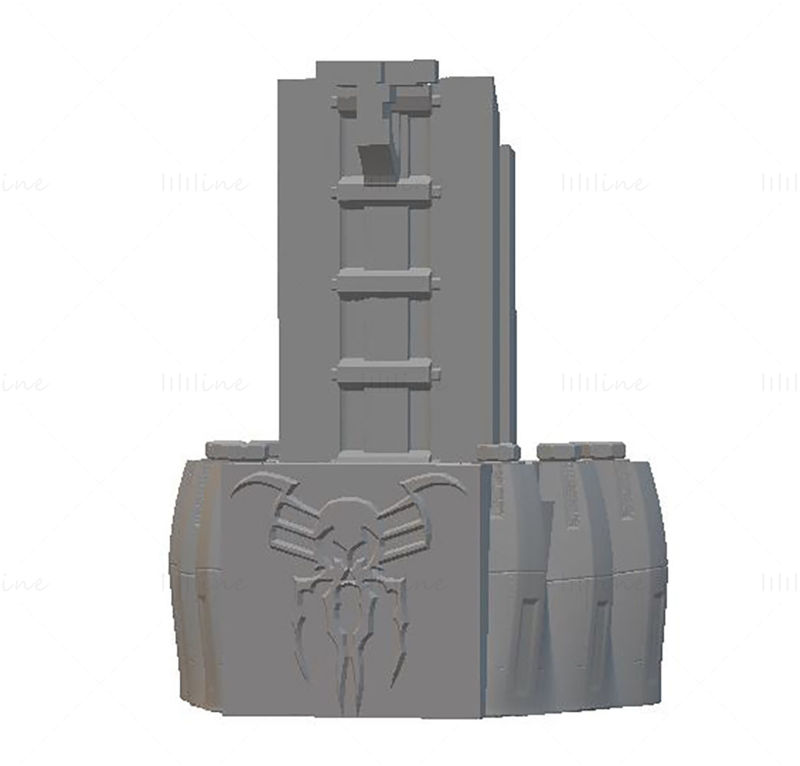Spiderman 2099 Bust 3D modell STL nyomtatásra készen