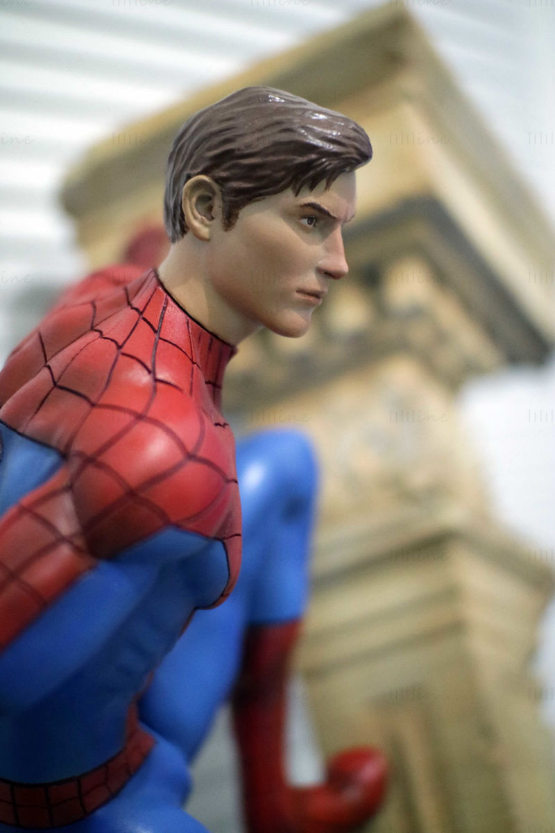 スパイダーマン3Dモデルの印刷準備完了