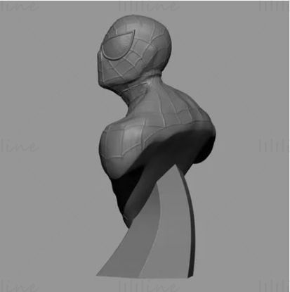 Spiderman-bust  3D Model Ready to Print