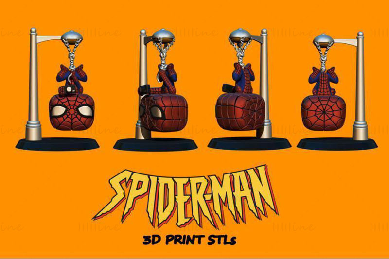 Spiderman Chibi 3D Model Ready to Print