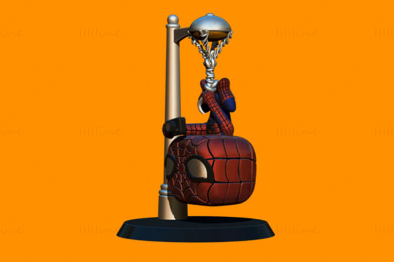Spiderman Chibi 3D Model Ready to Print