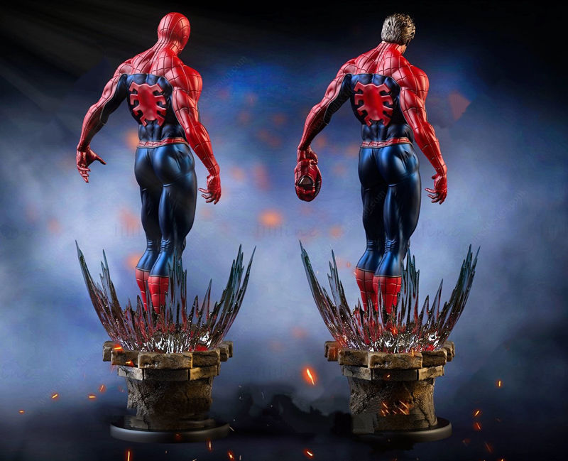 Spiderman Diorama 3D Model Ready to Print 3D print model