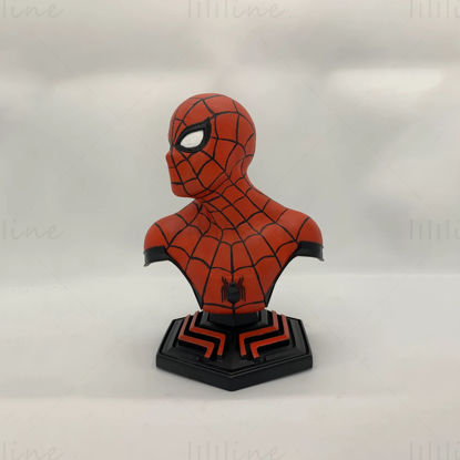 Spiderman Home Coming Busto Modello 3D pronto per la stampa STL