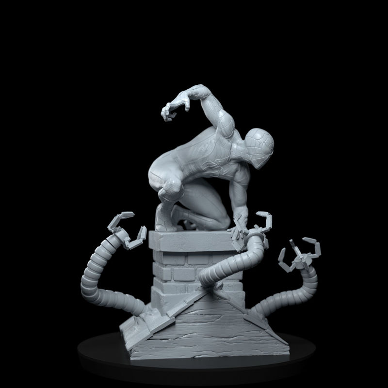 Spiderman Marvel 2020 Statue Modello 3D Pronto per la stampa STL