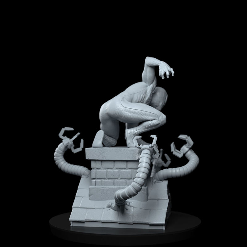 Spiderman Marvel 2020 Statues 3Dモデル STLを印刷する準備ができました