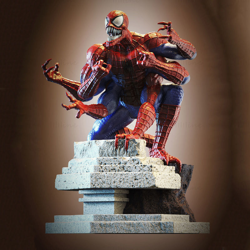 Spiderman Marvel 3Dモデルの印刷準備完了