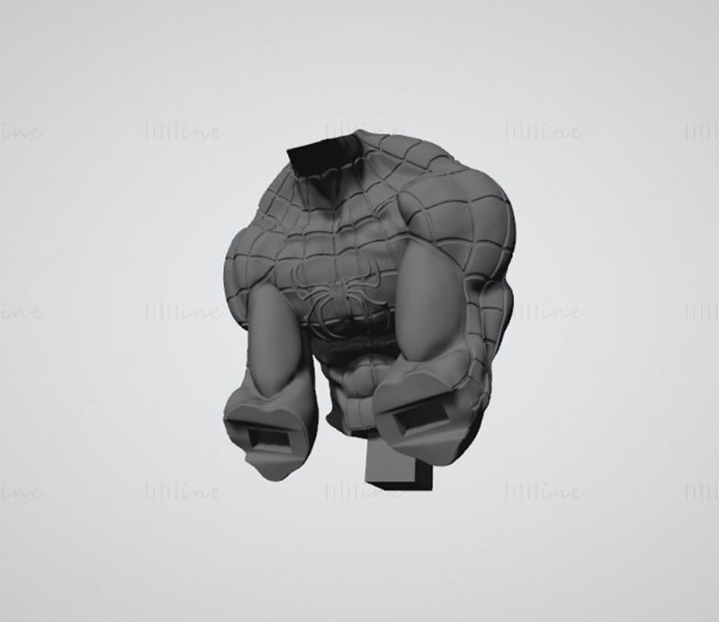 Spiderman Mavel Statues Modello 3D Pronto per la stampa STL