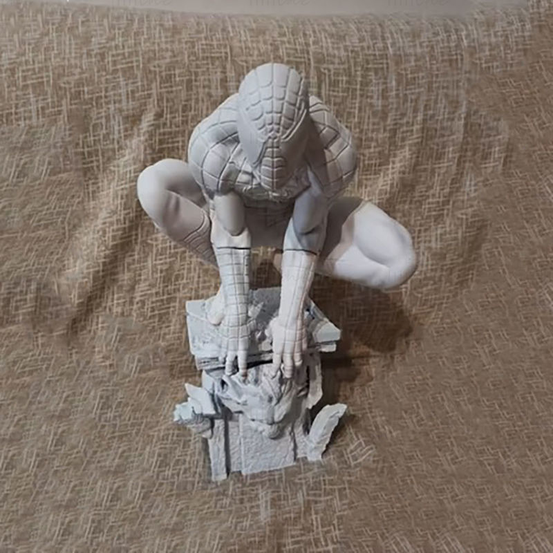 Spiderman Mavel Statues 3D-modell Klar til å skrive ut STL