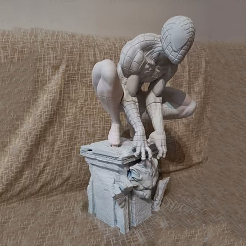 تماثيل سبايدرمان مافيل نموذج ثلاثي الأبعاد جاهز للطباعة STL