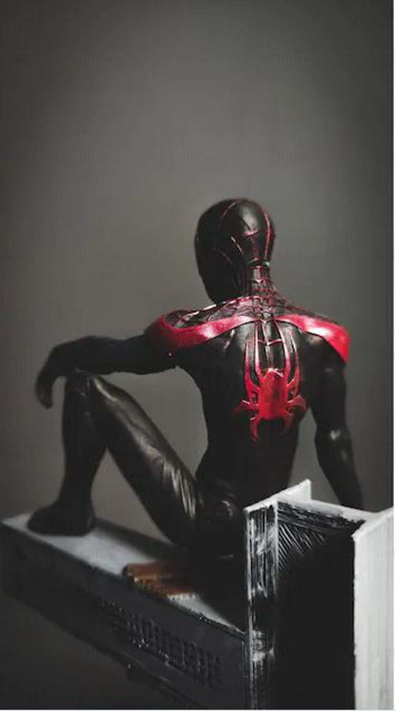 Spiderman Miles 3D Model Ready to Print