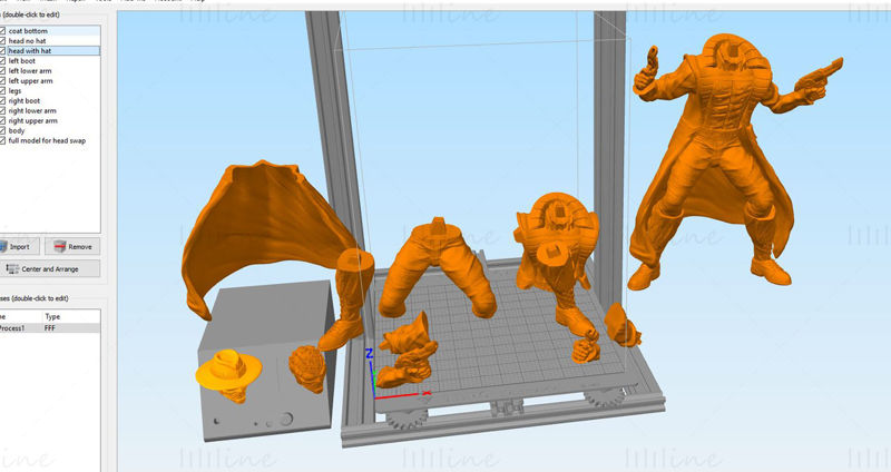 Spiderman Noir Statue 3D-modell Klar til å skrive ut STL