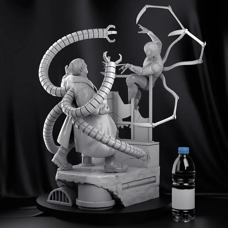Spiderman vs Doctor Octopus 3D tiskový model STL