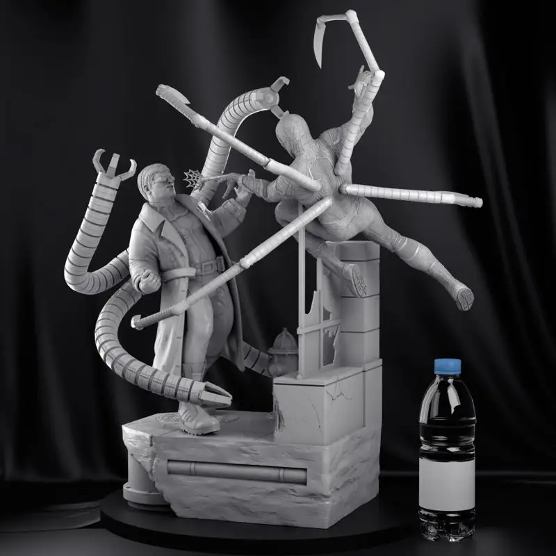 Spiderman vs Doctor Octopus 3D tiskový model STL