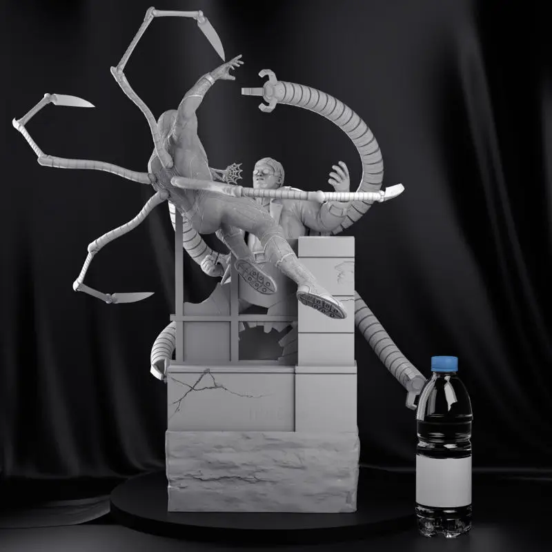 Spiderman vs Docteur Octopus Modèle d'impression 3D STL