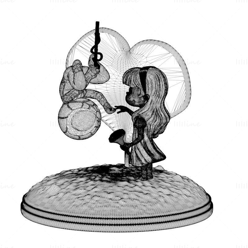 3d модель для печати Человека-паука и Мэри Джейн Уотсон