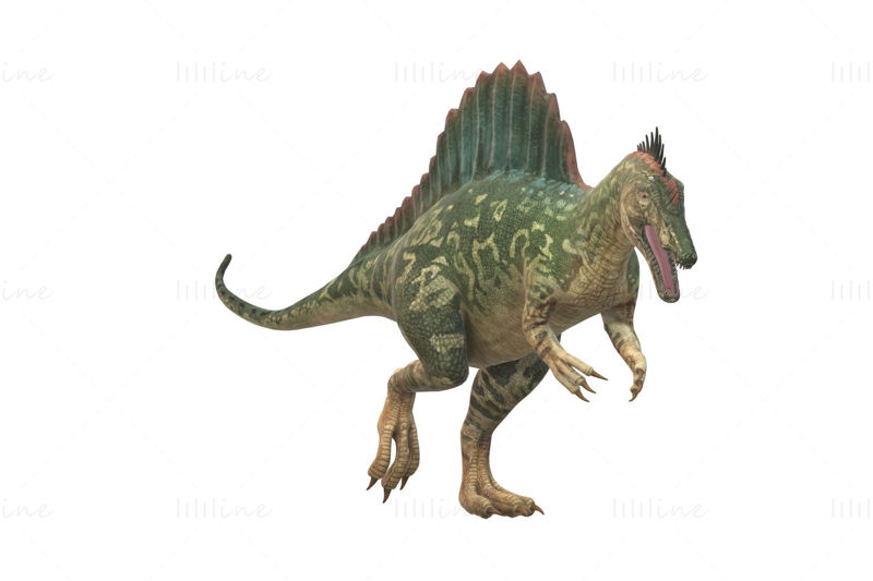 Modelo 3D de dinossauro espinossauro pronto para imprimir