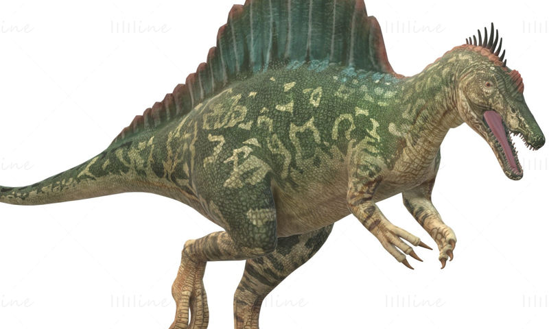 Spinosaurus Dinozor 3D Modeli Yazdırmaya Hazır