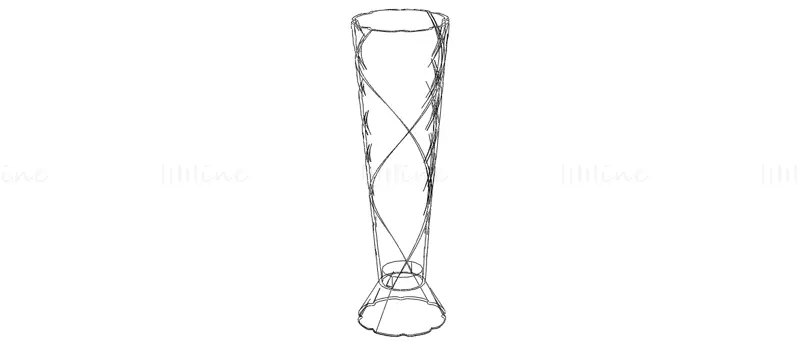 Spiral Complex Vase 3D Printing Model STL